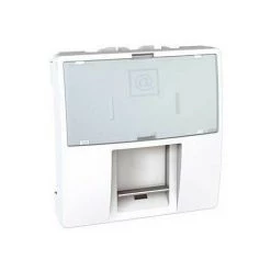 Schneider Electric Mgu3.417.18 Schneider Unica Blanc Rj45 Grade 3 Multimédia 2 Modules