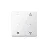 Schneider Electric Mtn619519 M-plan Knx, Commande Double Avec Marquage O-i Et Double Flèche Blanc Brillant