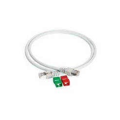Schneider Electric Vdip185x46010 Schneider Actassi Cordon Cl-mnc S-ftp 4 Paires Cat. 6a 550 Mhz Lszh - 1 Mètre - Gris
