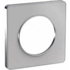 ODACE TOUCH - PLAQUE DE FINITION 1 POSTE - ALU SCHNEIDER ELECTRIC