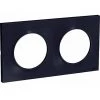 ODACE STYL, PLAQUE ANTHRACITE 2 POSTES HORIZ./VERT. ENTRAXE 71MM SCHNEIDER ELECTRIC
