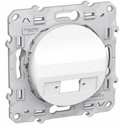 SCHNEIDER ELECTRIC - ODACE BLANC, PRISE OPTIQUE 1 SORTIE, À COMPLÉTER AVEC UNE TRAVERSÉE VDIB6072001 - S520404