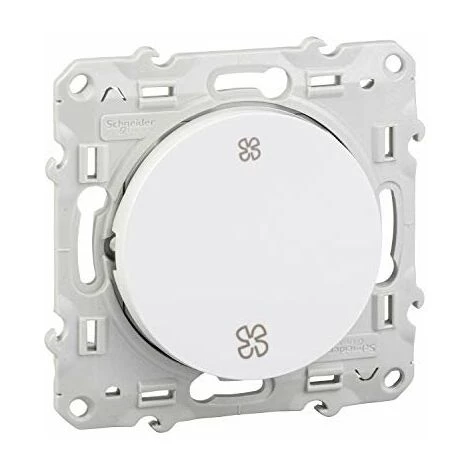 ODACE, INTERRUPTEUR VMC BLANC, SANS POSITION ARRÊT, À VIS SCHNEIDER ELECTRIC S520233 1 ODACE, INTERRUPTEUR VMC BLANC, SANS POSITION ARRÊT, À VIS SCHNEIDER ELECTRIC S520233