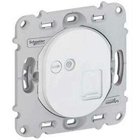 OVALIS - PRISE RJ45 - CAT.5 UTP - TÉLÉPHONE - SANS PLAQUE DE FINITION SCHNEIDER ELECTRIC 1 OVALIS - PRISE RJ45 - CAT.5 UTP - TÉLÉPHONE - SANS PLAQUE DE FINITION SCHNEIDER ELECTRIC