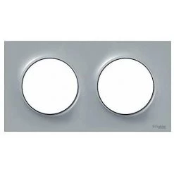 SCHNEIDER ELECTRIC S520704A1 ODACE STYL PLAQUE GRISE 2 POSTES