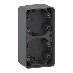 SCHNEIDER ELECTRIC MUR37912 ? BOÎTE DOUBLE SURFACE VERTICAL GRIS