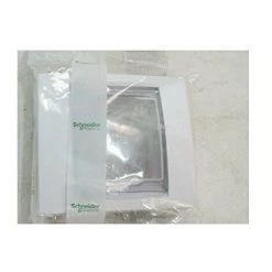 SCHNEIDER UNICA BLANC LISERÉ BLANC PLAQUE DE FINITION 1 POSTE 2 MODULES VERSION IP44 SCHNEIDER ELECTRIC SCHMGU61.002.18