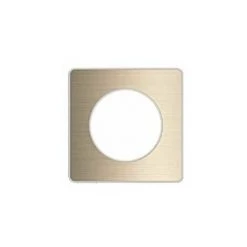 SCHNEIDER ELECTRIC S520802L ODACE TOUCH, PLAQUE BRONZE BROSSÉ AVEC LISERÉ BLANC 1 POSTE PPM - PMO 61 20