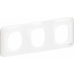 OVALIS - PLAQUE DE FINITION - 3 POSTES HORIZONTAL SCHNEIDER ELECTRIC S260706