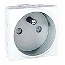 SCHNEIDER UNICA BLANC PRISE DE COURANT 2P+T 10/16 A CONNEXION RAPIDE 2 MODULES SCHNEIDER ELECTRIC SCHMGU3.059.18F