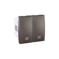 SCHNEIDER UNICA GRAPHITE INTERRUPTEUR VOLETS-ROULANTS 10 A CONNEXION RAPIDE 2 MODULES SCHNEIDER ELECTRIC SCHMGU3.208.12