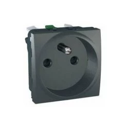 SCHNEIDER UNICA GRAPHITE PRISE DE COURANT 2P+T 10/16A CONNEXION RAPIDE 2 MODULES SCHNEIDER ELECTRIC SCHMGU3.059.12F