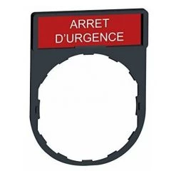 HARMONY PORTE ÉTIQUETTE 30 X 40 MM STANDARD Ø22 AVEC ÉTIQUETTE ARRET D'URGENCE SCHNEIDER ELECTRIC SCHZBY2130