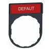 SCHNEIDER ELECTRIC ZBY2135 HARMONY - PORTE-ÉTIQUETTE 30X40 + ÉTIQUETTE 'DEFAUT' 8X27 - BLANC/ROUGE