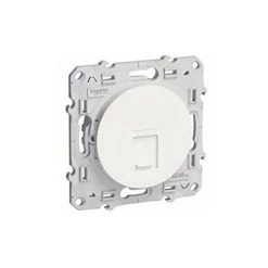 ODACE, PRISE RJ45 BLANC, GRADE 3 (MULTIMÉDIA +) CAT. 6A STP (LONGUE DISTANCE) SCHNEIDER ELECTRIC