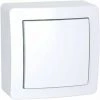 SCHNEIDER ELECTRIC - ALRÉA, INTERRUPTEUR SIMPLE ALLUMAGE AVEC CADRE SAILLIE BLANC POLAIRE - ALB62050P