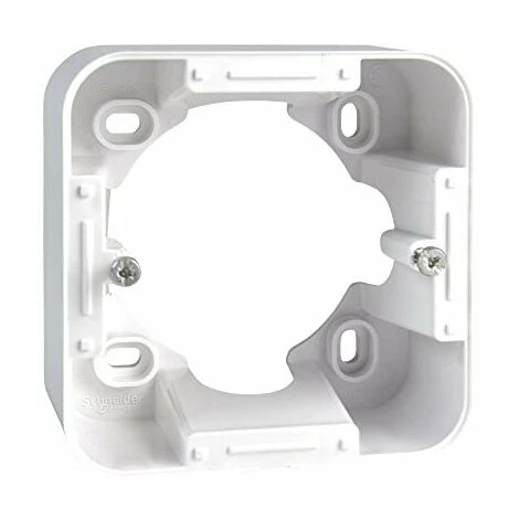 SCHNEIDER ELECTRIC - OVALIS - BOÎTE SUPPORT POUR MONTAGE EN SAILLIE AVEC PLAQUE BLANC - S260762 1 SCHNEIDER ELECTRIC - OVALIS - BOÎTE SUPPORT POUR MONTAGE EN SAILLIE AVEC PLAQUE BLANC - S260762