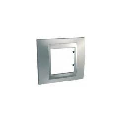 SCHNEIDER ELECTRIC SC5MGU66002038 PLAQUE 1 POSTE CHROME SATINÉ ALU UNICA TOP MGU66.002.038 -SCHNEIDER ELECTRIC Soldes 60951121 3