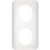 OVALIS - PLAQUE DE FINITION - 2 POSTES VERTICAL - ENTRAXE 57MM SCHNEIDER ELECTRIC