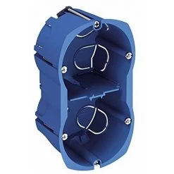 SCHNEIDER MULTIFIX BOÎTE D'ENCASTREMENT 2 POSTES ENTRAXE 57 MM, DIAMÈTRE 67 MM, PROFONDEUR 50 MM SCHNEIDER ELECTRIC SCHALB71331