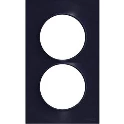 SCHNEIDER ELECTRIC - ODACE STYL, PLAQUE ANTHRACITE 2 POSTES VERTICAUX ENTRAXE 57MM - S540714