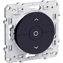 SCHNEIDER ELECTRIC S540208 ODACE, BOUTON-POUSSOIR MONTÉE/DESCENTE/STOP POUR VOLETS-ROULANTS, 6 AX, ANTHRACITE ODACE, INTERRUPTEU