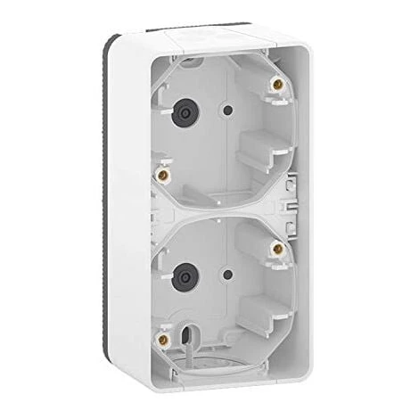 SCHNEIDER ELECTRIC MUR39912 ? CAISSE DOUBLE SURFACE VERTICALE BLANC 1 SCHNEIDER ELECTRIC MUR39912 ? CAISSE DOUBLE SURFACE VERTICALE BLANC
