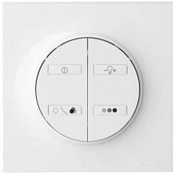 SCHNEIDER ELECTRIC SC5S527578C LOT D'UN INTERRUPTEUR/VARIATEUR AVEC AMPOULE AWOX, COULEUR