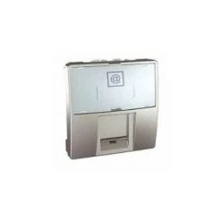 SCHNEIDER UNICA ALU PRISE RJ45 GRADE 3 MULTIMÉDIA+ 2 MODULES SCHNEIDER ELECTRIC SCHMGU3.447.30