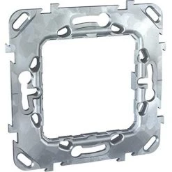 SCHNEIDER ELECTRIC - UNICA - SUPPORT DE FIXATION - SANS GRIFFE - 1 POSTE 2 MODULES ENTRAXE 71MM - MGU7.002