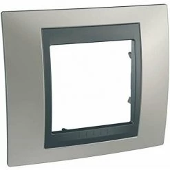 SCHNEIDER UNICA TOP CUIVRE ONYX LISERÉ ALUPLAQUE DE FINITION 1 POSTE 2 MODULES SCHNEIDER ELECTRIC SCHMGU66.002.096