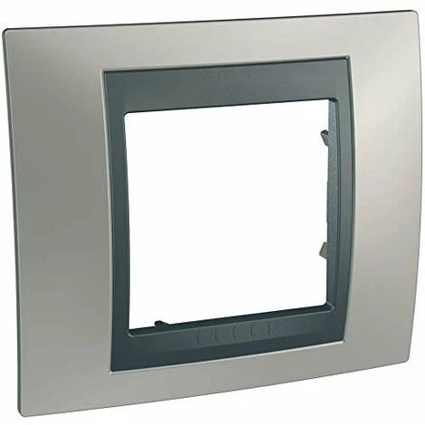 SCHNEIDER UNICA TOP CUIVRE ONYX LISERÉ ALUPLAQUE DE FINITION 1 POSTE 2 MODULES SCHNEIDER ELECTRIC SCHMGU66.002.096 1 SCHNEIDER UNICA TOP CUIVRE ONYX LISERÉ ALUPLAQUE DE FINITION 1 POSTE 2 MODULES SCHNEIDER ELECTRIC SCHMGU66.002.096