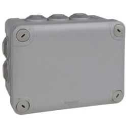 Mureva Box - Boîte De Dérivation 960° Gris -10x4/25 - Intérieur 150 X 105 X 80 Mm - Schneider Electric