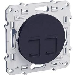 SCHNEIDER ELECTRIC - ODACE, PRISE RJ45 ANTH., GRADE 3 (MULTIMÉDIA +) CAT. 6A STP (LONGUE DISTANCE) - S540477