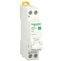Schneider Electric Disjoncteur Thermo-magnétique 1p+n 25a 230v- R9p35625