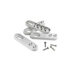 SCHNEIDER ELECTRIC Merlin Gerin 13935 - 4 X Pattes De Fixation Murale - Kaedra - Gris - Gris