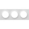 SCHNEIDER ELECTRIC Plaque De Finition Triple Odace Styl Clipsable - Blanc