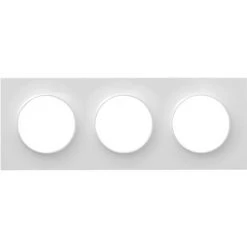 SCHNEIDER ELECTRIC Plaque De Finition Triple Odace Styl Clipsable - Blanc