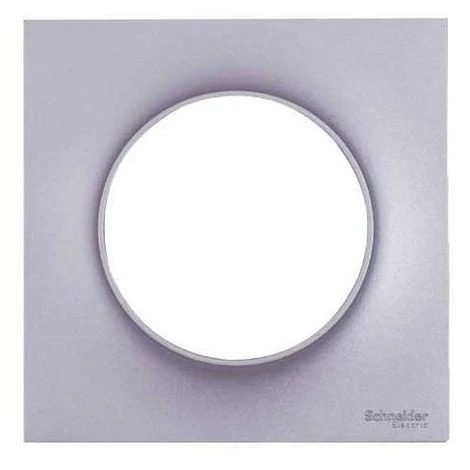 SCHNEIDER ELECTRIC Plaque De Finition Simple Odace Styl Clipsable - Aluminium 1 SCHNEIDER ELECTRIC Plaque De Finition Simple Odace Styl Clipsable - Aluminium