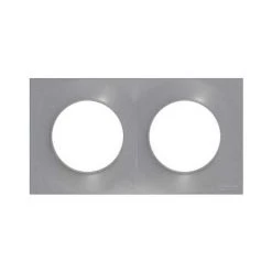 SCHNEIDER ELECTRIC Plaque De Finition Double Odace Styl Clipsable - Aluminium