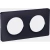SCHNEIDER ELECTRIC Plaque De Finition Double Odace Touch Clipsable - Anthracite Liseré Anthracite