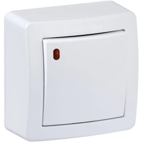 SCHNEIDER ELECTRIC Interrupteur Va-et-vient Lumineux Alréa - 10A - Localisation - Blanc 1 SCHNEIDER ELECTRIC Interrupteur Va-et-vient Lumineux Alréa - 10A - Localisation - Blanc