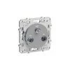 SCHNEIDER ELECTRIC Odace Prise TV / FM / SAT - 1 Entrée - Aluminium - Aluminium