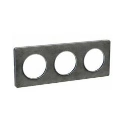 SCHNEIDER ELECTRIC Plaque Odace Touch - Pierre Ardoise Avec Liseré Aluminium - Triple Horizontale / Verticale 71mm - Pierre