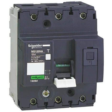 SCHNEIDER ELECTRIC Interrupteur-sectionneur NG125NA - Acti9 - 3P - 125A 1 SCHNEIDER ELECTRIC Interrupteur-sectionneur NG125NA - Acti9 - 3P - 125A