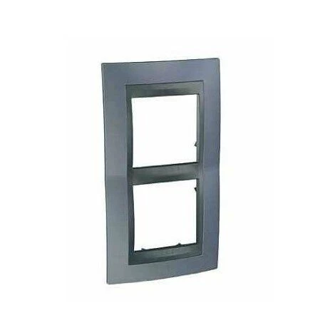 SCHNEIDER ELECTRIC Plaque Unica Top - Gris Métal Avec Liseré Graphite 4 Modules - Verticale / Entraxe 57mm - Gris Métal 1 SCHNEIDER ELECTRIC Plaque Unica Top - Gris Métal Avec Liseré Graphite 4 Modules - Verticale / Entraxe 57mm - Gris Métal