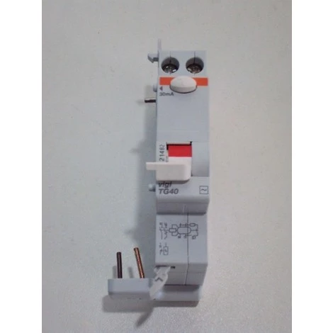 Bloc Differentiel 40A 1P+N 30mA Type AC Instantané Tete De Groupe VIGI TG40 SCHNEIDER ELECTRIC 21482 1 Bloc Differentiel 40A 1P+N 30mA Type AC Instantané Tete De Groupe VIGI TG40 SCHNEIDER ELECTRIC 21482