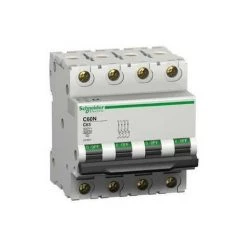 SCHNEIDER ELECTRIC Disjoncteur 1A 4P Courbe C 10kA C60N (remplacé Par A9F74401) SCHNEIDER 24222 -SCHNEIDER ELECTRIC Soldes 9554483 3