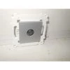 Prise TV Simple Aluminium (alu) 1 Sortie Mâle Blindée Fixation Vis ALVAIS SCHNEIDER ELECTRIC ALB86311