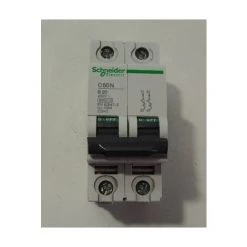 Disjoncteur 20A 2P Courbe B 10kA C60N (remplacé Par A9F76220) MULTI9 SCHNEIDER ELECTRIC 23943